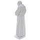 Padre Pio statue made of reconstituted Carrara marble, 60 cm. s5