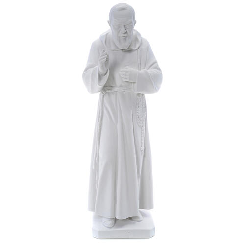 Saint Pio poudre de marbre extérieur 60 cm 1