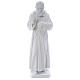 Saint Pio poudre de marbre extérieur 60 cm s1