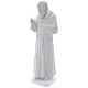 Padre Pio statue made of reconstituted Carrara marble, 60 cm. s3