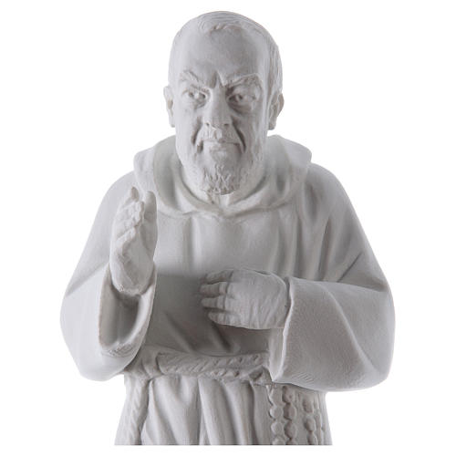Saint Pio poudre marbre de Carrara 50 cm 2