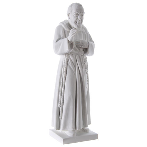 Saint Pio poudre marbre de Carrara 50 cm 4