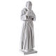 Saint Pio poudre marbre de Carrara 50 cm s4