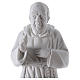 Święty Pio proszek marmurowy z Carrara 50 cm s2