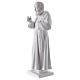 Święty Pio proszek marmurowy z Carrara 50 cm s3