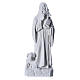 Saint Anthony the Abbot in reconstituted Carrara marble, 35 cm s5