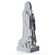 Saint Anthony the Abbot in reconstituted Carrara marble, 35 cm s7