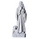 Saint Anthony the Abbot in reconstituted Carrara marble, 35 cm s1