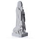 Saint Anthony the Abbot in reconstituted Carrara marble, 35 cm s3