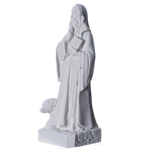 Saint Anthony the Abbot in Composite Carrara Marble, 35 cm 6