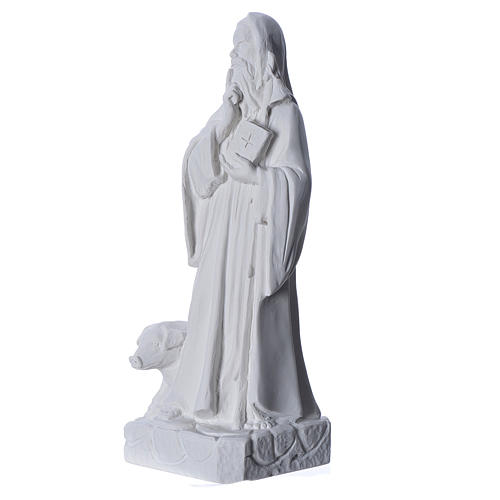 Saint Anthony the Abbot in Composite Carrara Marble, 35 cm 2