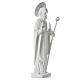 Saint Nicholas statue in Composite Carrara marble, 55 cm s4