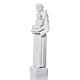 Saint Antoine de Padoue marbre blanc 30 cm s3