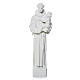 Saint Anthony of Padua statue in composite Carrara marble 30 cm s1