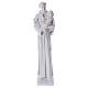 Heiliger Antonius von Padua Statue Marmorpulver weiß 74-80 cm s1