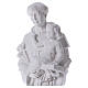 Heiliger Antonius von Padua Statue Marmorpulver weiß 74-80 cm s2