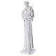 Heiliger Antonius von Padua Statue Marmorpulver weiß 74-80 cm s3