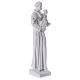 Heiliger Antonius von Padua Statue Marmorpulver weiß 74-80 cm s4