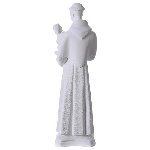 Heiliger Antonius von Padua 60 cm Statue Marmorguss weiß 5