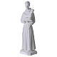 Heiliger Antonius von Padua 60 cm Statue Marmorguss weiß s3