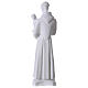 Heiliger Antonius von Padua 60 cm Statue Marmorguss weiß s5