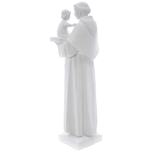 Heiliger Antonius 65 cm Statue Marmorguss weiß 5