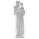 Heiliger Antonius 65 cm Statue Marmorguss weiß s1