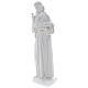 Heiliger Antonius 65 cm Statue Marmorguss weiß s3