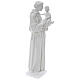 Heiliger Antonius 65 cm Statue Marmorguss weiß s4