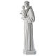 Saint Anthony reconstituted Carrara marble statue 100 cm s3