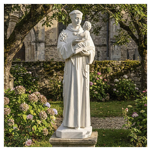 Estatua de San Antonio de mármol sintético 100 cm 4