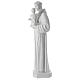 Statue St Antoine marbre reconstitué 100 cm s5