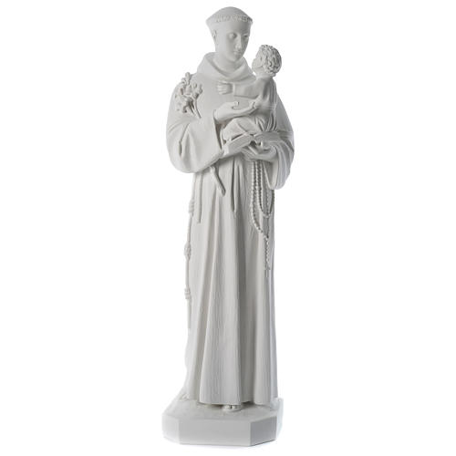Saint Anthony composite Carrara marble statue 100 cm 1