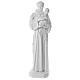 Saint Anthony composite Carrara marble statue 100 cm s1
