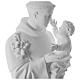 Saint Anthony composite Carrara marble statue 100 cm s3