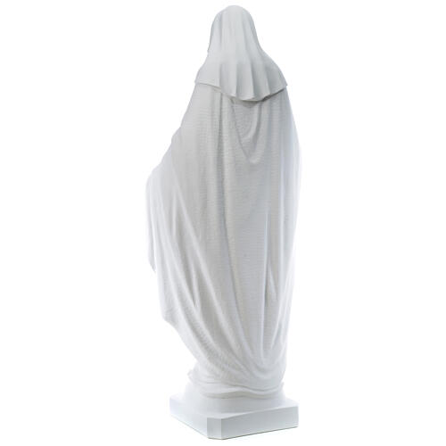Virgen de la Medalla Milagrosa 130cm polvo de mármol Carrara 7