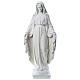Virgen de la Medalla Milagrosa 130cm polvo de mármol Carrara s1