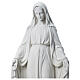 Virgen de la Medalla Milagrosa 130cm polvo de mármol Carrara s2