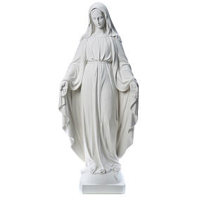 Our Lady of Miracles, 130cm in composite Carrara marble