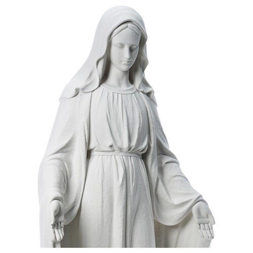 Our Lady of Miracles, 130cm in composite Carrara marble 6