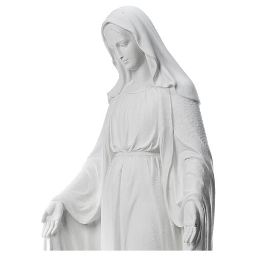 Our Lady of Miracles, 130cm in composite Carrara marble 6