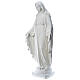 Our Lady of Miracles, 130cm in composite Carrara marble s3