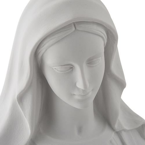 Statue Vierge Miraculeuse poudre de marbre 100 cm 7