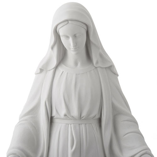 Statua Madonna Miracolosa marmo sintetico 100 cm 2