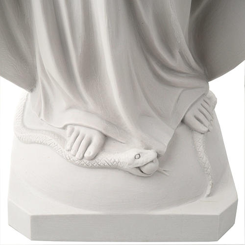 Statua Madonna Miracolosa marmo sintetico 100 cm 3
