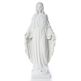 Our Lady of Miracles in reconstituted Carrara marble, 100 cm