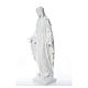 Our Lady of Miracles in reconstituted Carrara marble, 100 cm s14