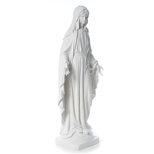 Our Lady of Miracles in reconstituted Carrara marble, 100 cm 8