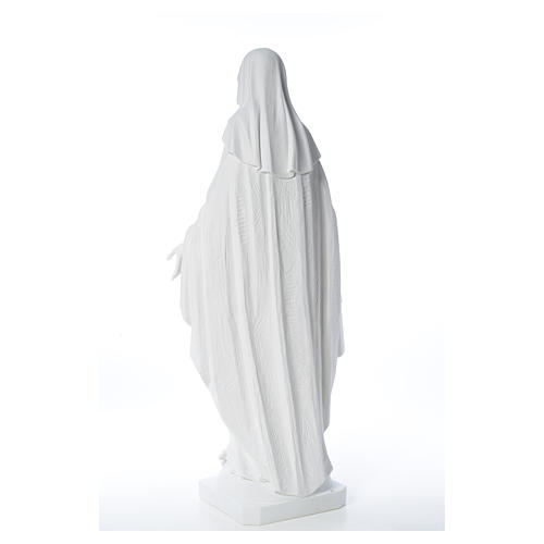 Our Lady of Miracles in reconstituted Carrara marble, 100 cm 11