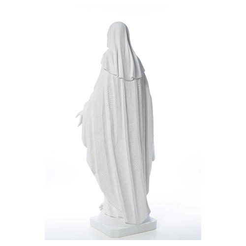 Our Lady of Miracles in reconstituted Carrara marble, 100 cm 15